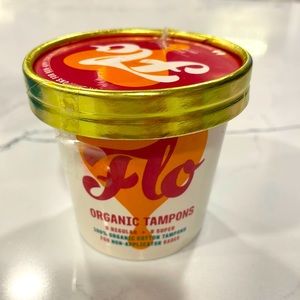 FREE NWT FLO Organic Tampons Tub